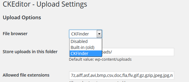 WordPress使用CKeditor和CKfinder替换默认编辑器-图片4